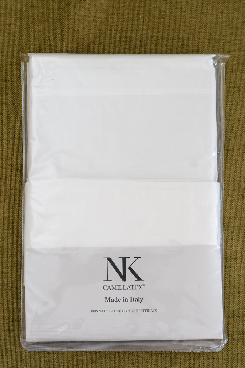 Coppia Federe in cotone 100% Percalle Italiano