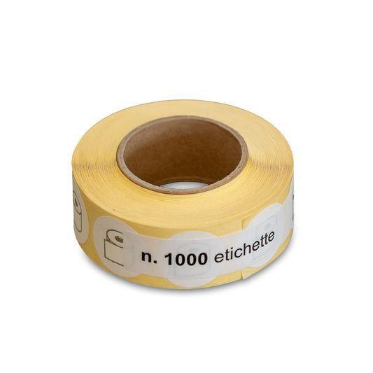 BOLLONE ADESIVO CARTA IGIENICA IN LAMINA D'ARGENTO