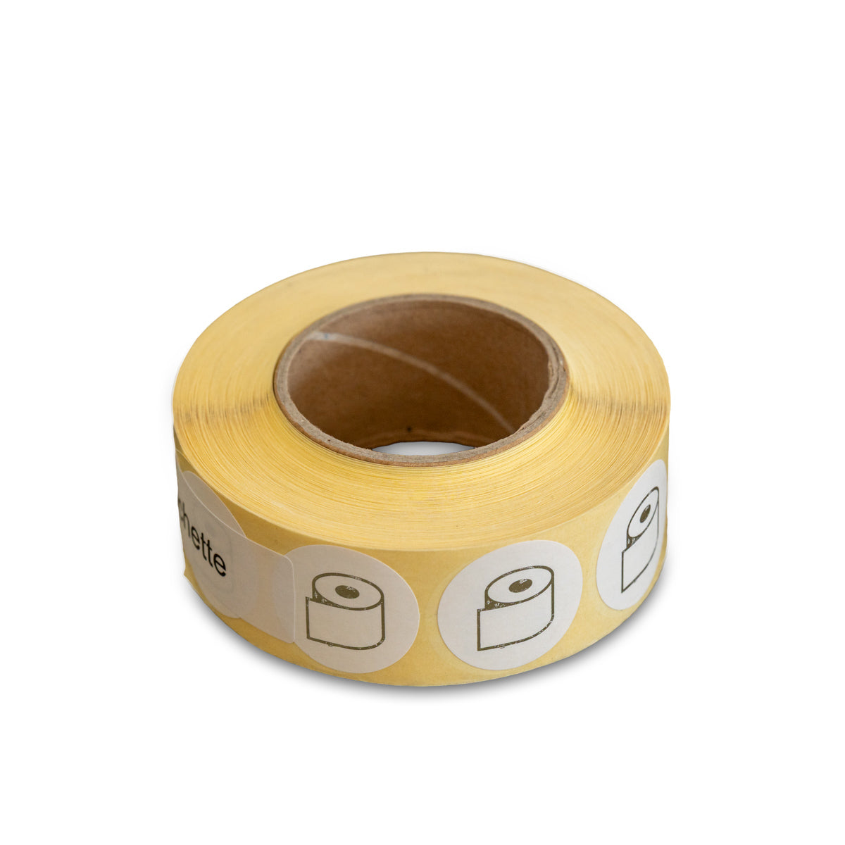 BOLLONE ADESIVO CARTA IGIENICA IN LAMINA D'ARGENTO